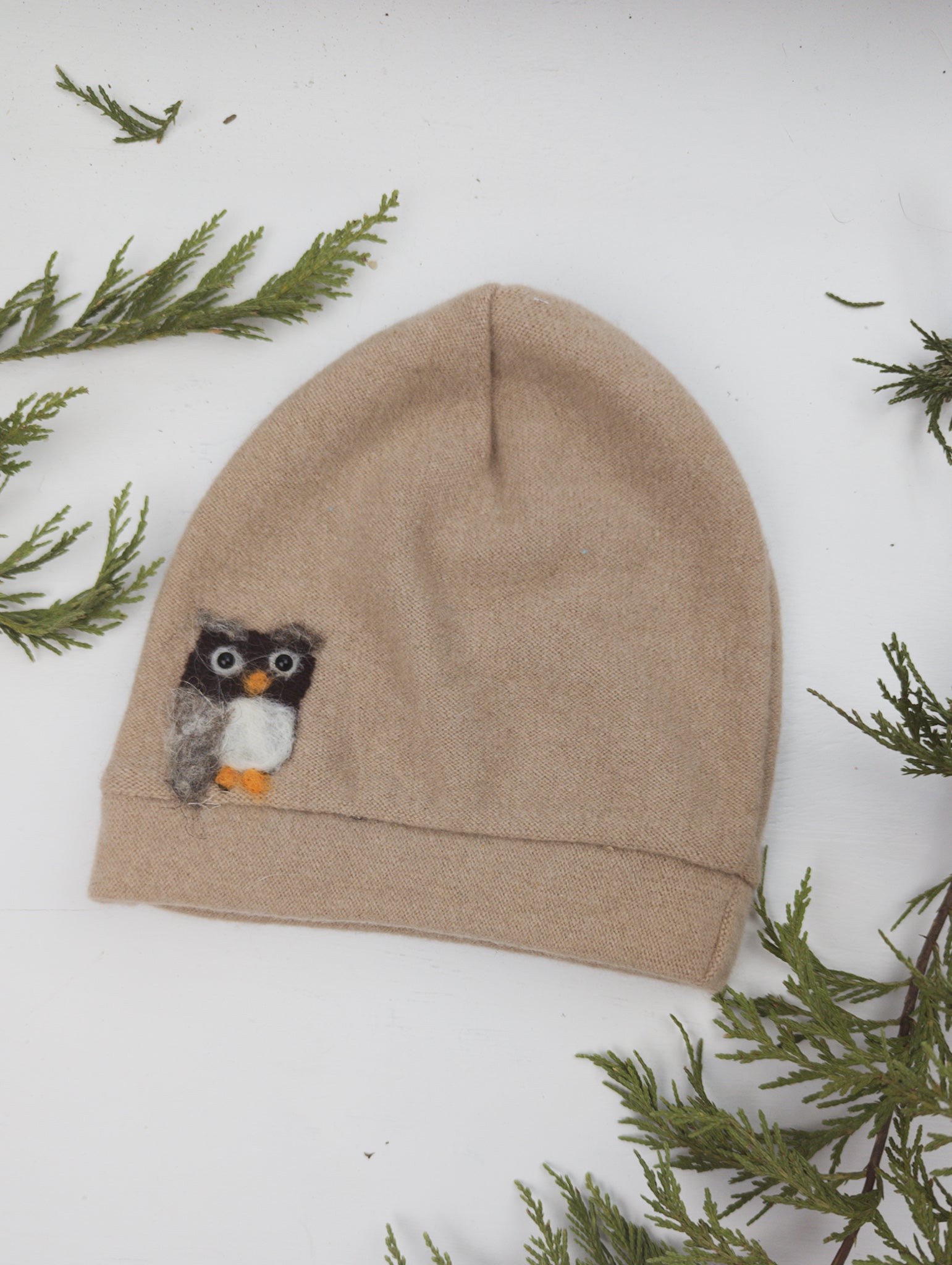 Owl Cashmere Hat - Toddler - BIG FRENCHIES