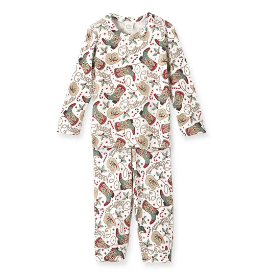 Western Christmas Pajamas for Kids – Bamboo Holiday PJs - BIG FRENCHIES