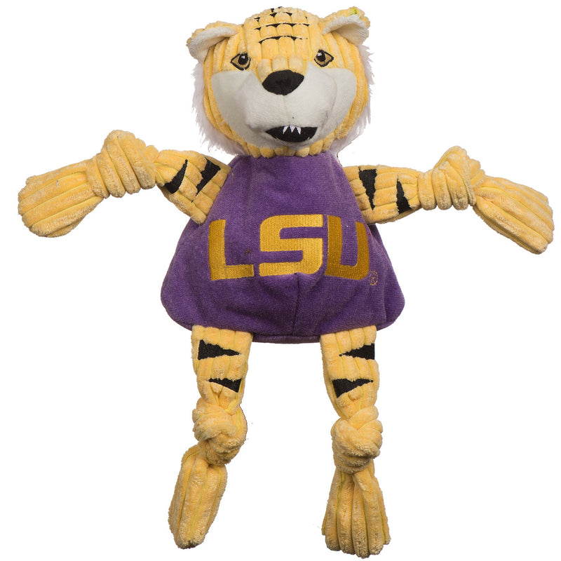 NCAA Louisiana State University, Mike the Tiger Knottie® Plush Dog Toy - BIG FRENCHIES