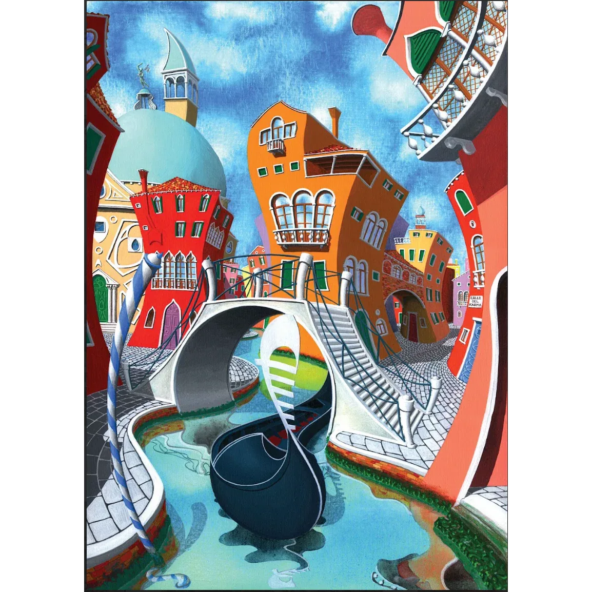 La Gondola 500 Piece Premium Jigsaw Puzzle Art & Fable - BIG FRENCHIES