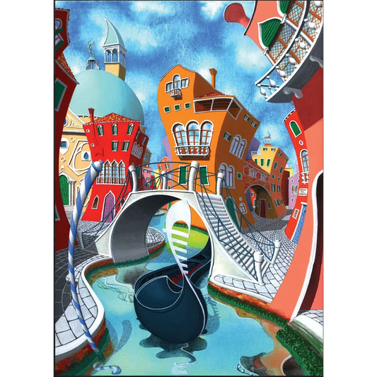 La Gondola 500 Piece Premium Jigsaw Puzzle Art & Fable - BIG FRENCHIES