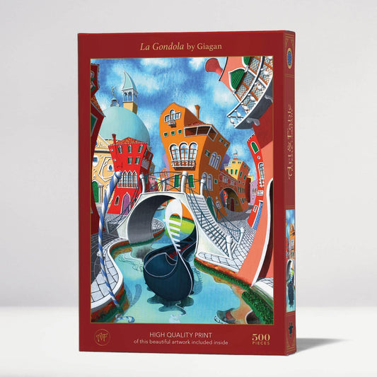 La Gondola 500 Piece Premium Jigsaw Puzzle Art & Fable - BIG FRENCHIES