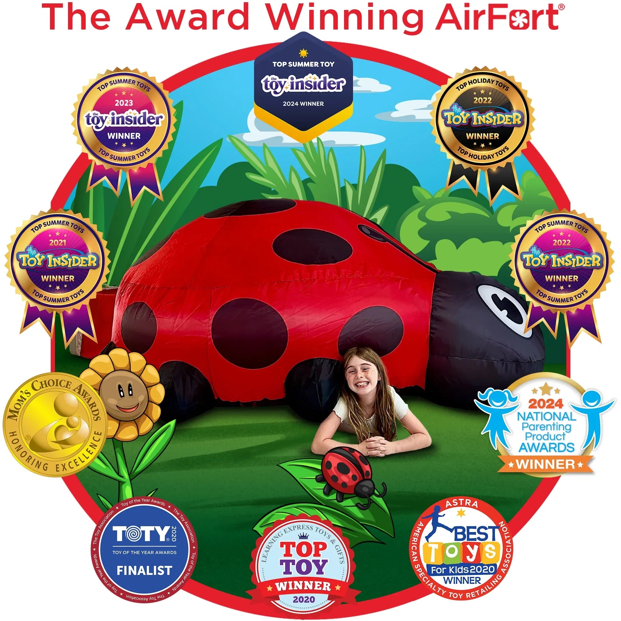 The Original AirFort - Ladybug - BIG FRENCHIES