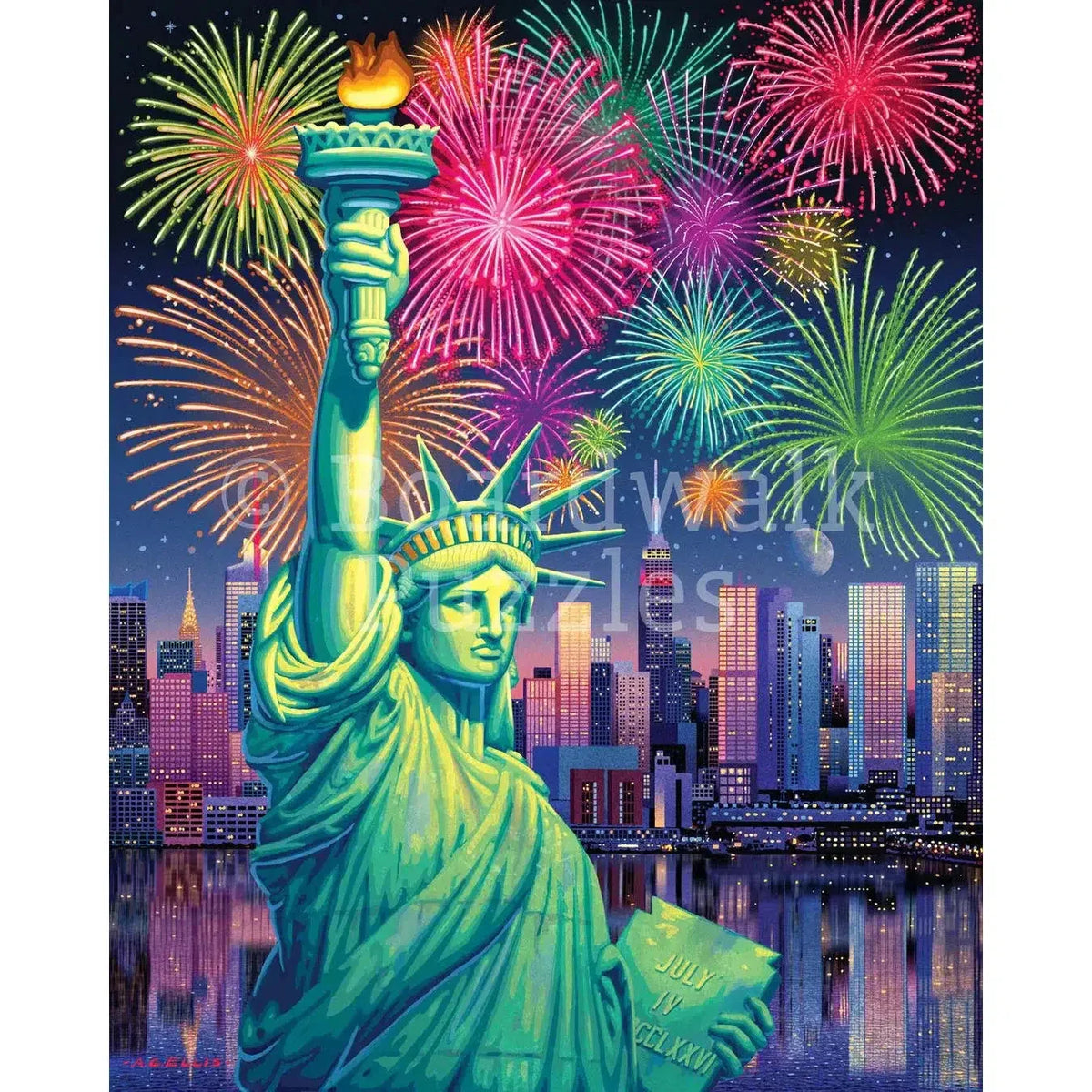 Lady Liberty 500 Piece Jigsaw Puzzle Boardwalk - BIG FRENCHIES