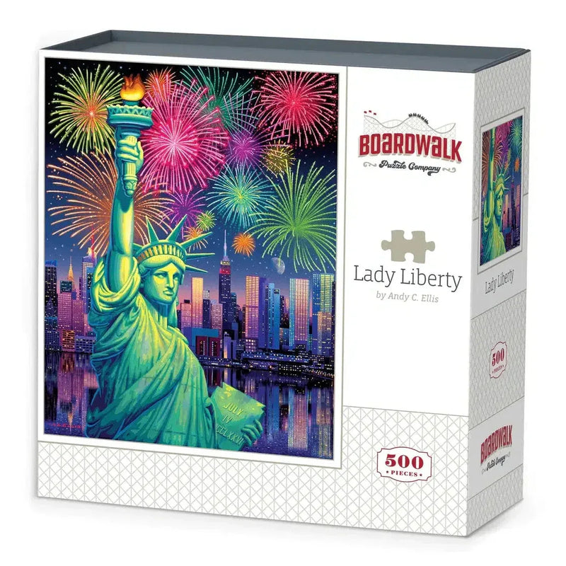 Lady Liberty 500 Piece Jigsaw Puzzle Boardwalk - BIG FRENCHIES