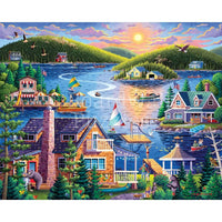 Lake House 1000 Piece Jigsaw Puzzle Boardwalk - BIG FRENCHIES