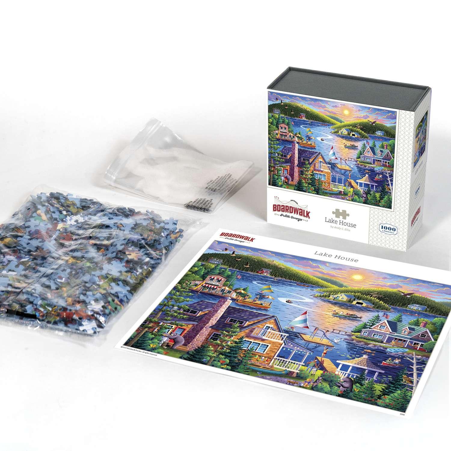 Lake House 1000 Piece Jigsaw Puzzle Boardwalk - BIG FRENCHIES