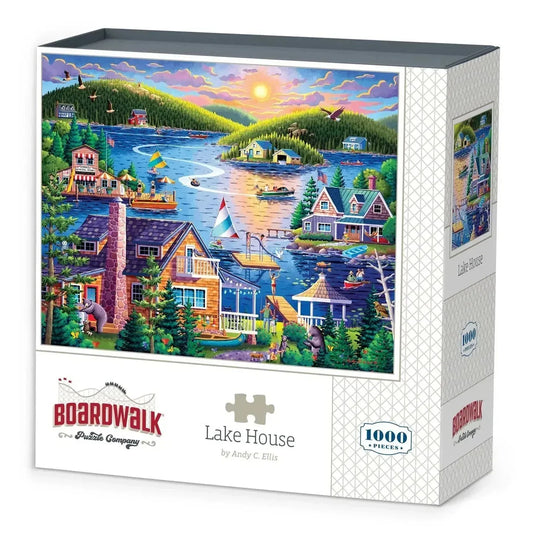 Lake House 1000 Piece Jigsaw Puzzle Boardwalk - BIG FRENCHIES