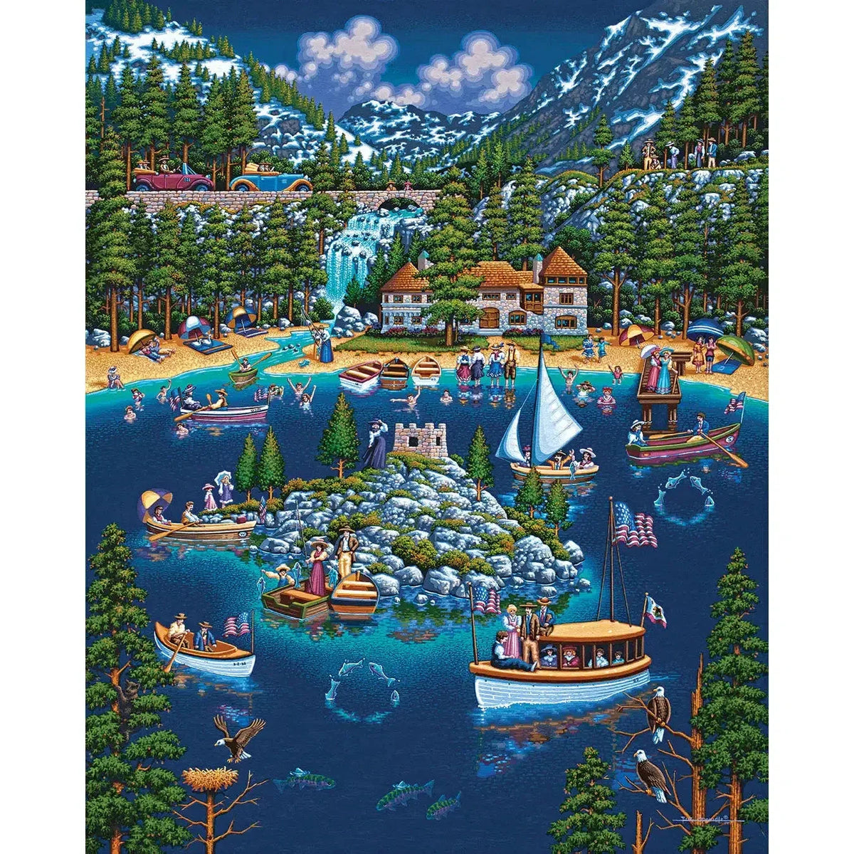Lake Tahoe 210 Piece Jigsaw Puzzle Dowdle - BIG FRENCHIES