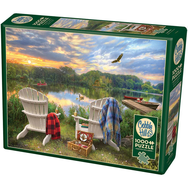 Lakeshore 1000 Piece Jigsaw Puzzle Cobble Hill - BIG FRENCHIES