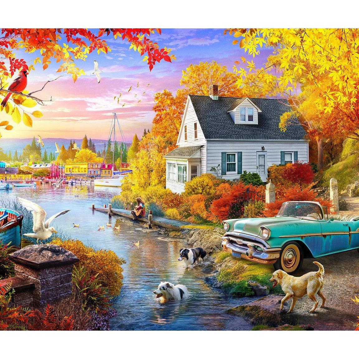 Lakeside Fall Retreat 1000 Piece Jigsaw Puzzle Springbok