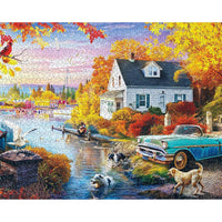 Lakeside Fall Retreat 1000 Piece Jigsaw Puzzle Springbok