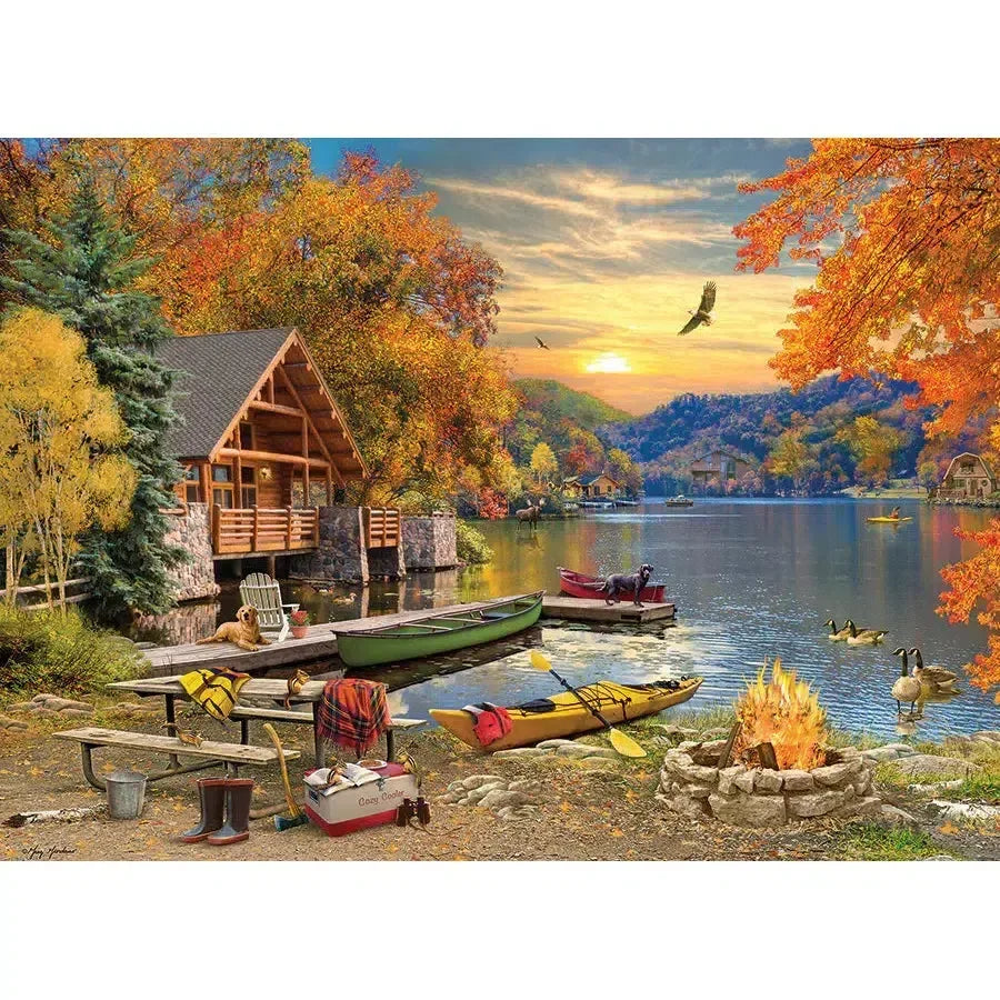 Lakeside Retreat 1000 Piece Jigsaw Puzzle Cobble Hill - BIG FRENCHIES