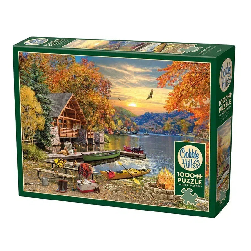 Lakeside Retreat 1000 Piece Jigsaw Puzzle Cobble Hill - BIG FRENCHIES
