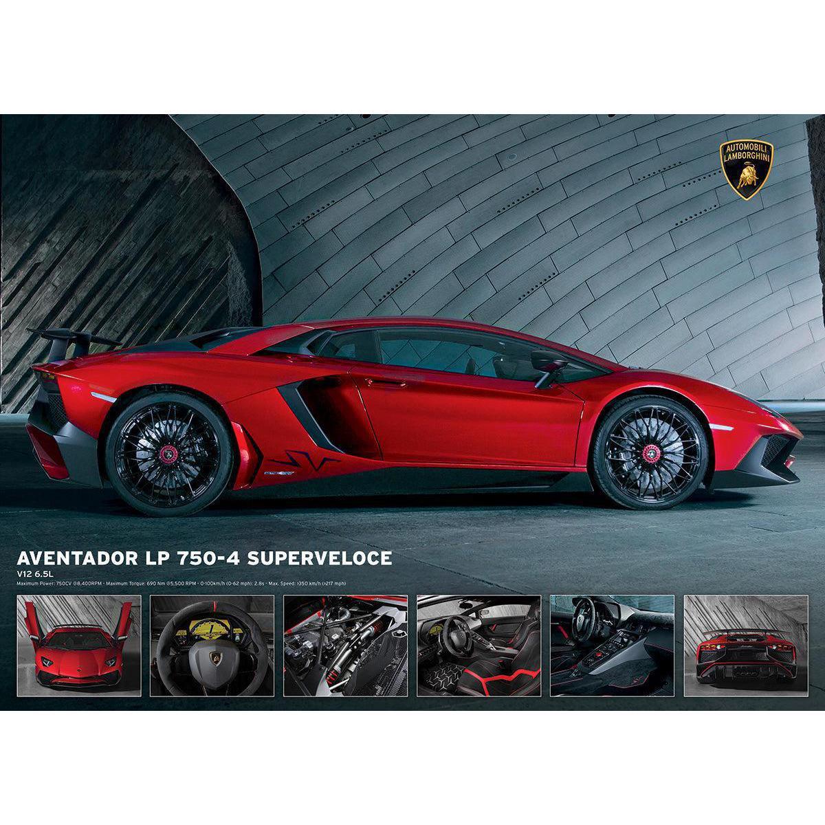 Lamborghini Aventador LP750-4 Superveloce 1000 Piece Jigsaw Puzzle Eurographics - BIG FRENCHIES