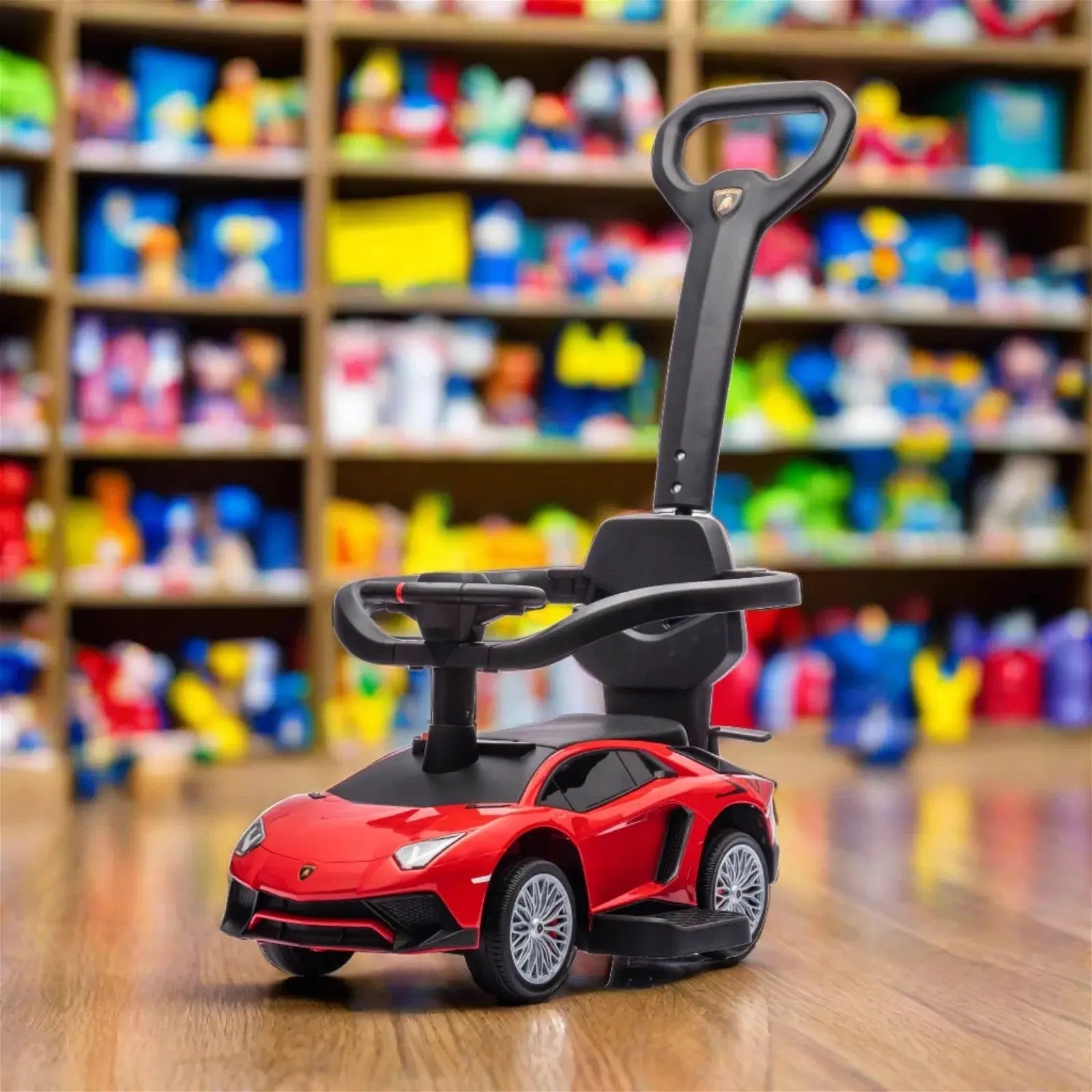 Lamborghini 3-in-1 Kids Push Ride On Toy Car - BIG FRENCHIES