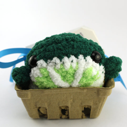 Lana the Lime Whale Crocheted Plushie