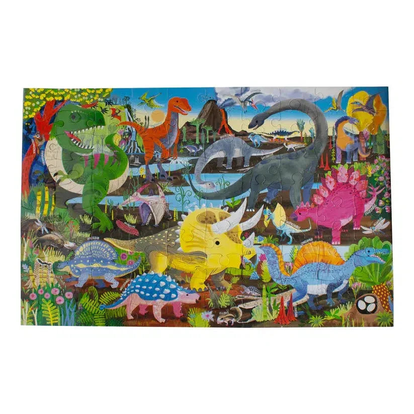 Land of Dinosaurs 100 Piece Jigsaw Puzzle eeBoo - BIG FRENCHIES