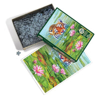 Land of the Lotus 1000 Piece Jigsaw Puzzle Cobble Hill - BIG FRENCHIES