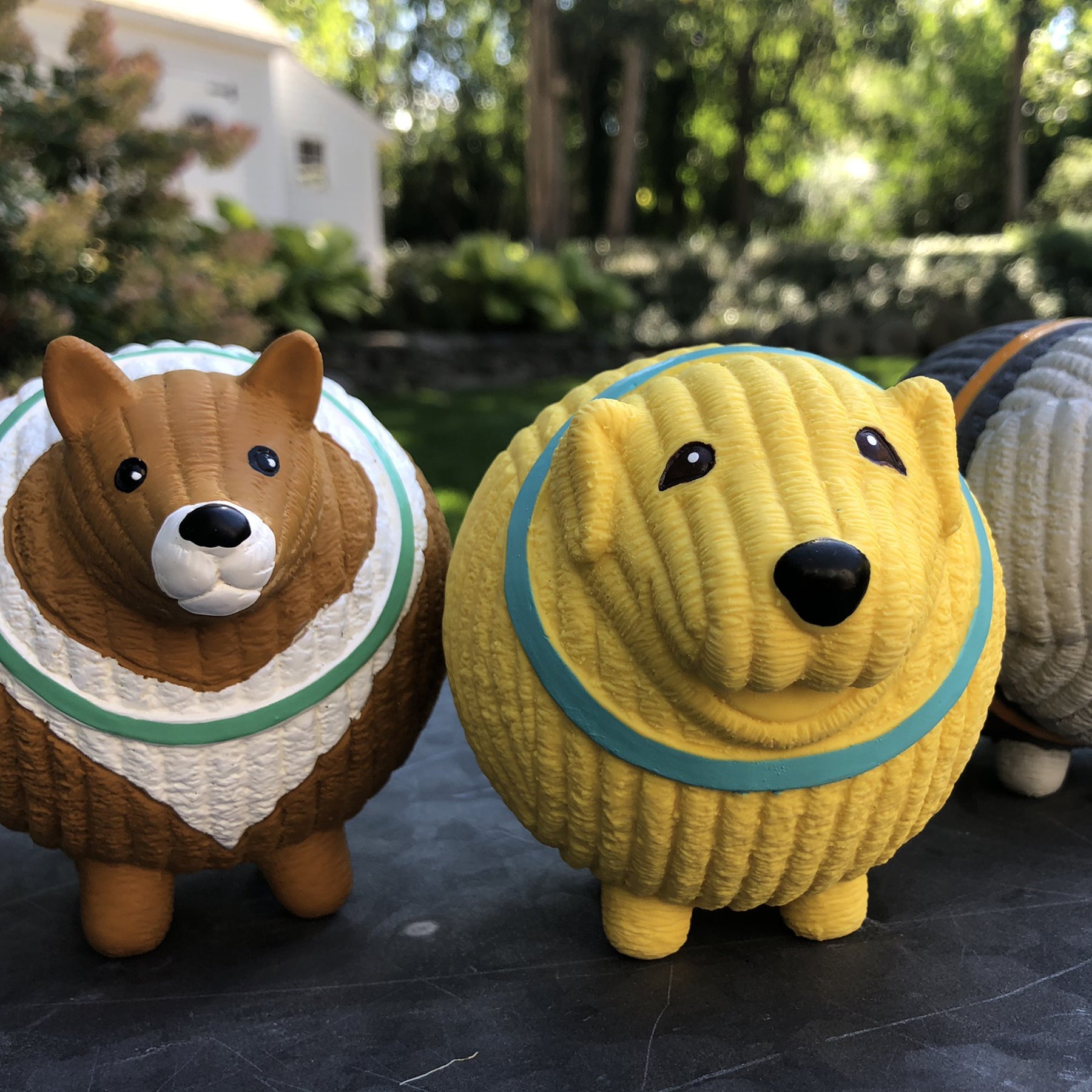 Assorted Ruff-Tex® HuggleMutt™ Latex Balls Dog Toys, 3 Pack, Large - BIG FRENCHIES