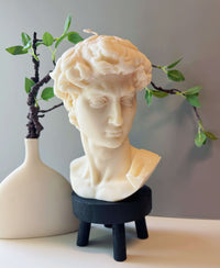 David Head Sculptural Candle | 11" Bust