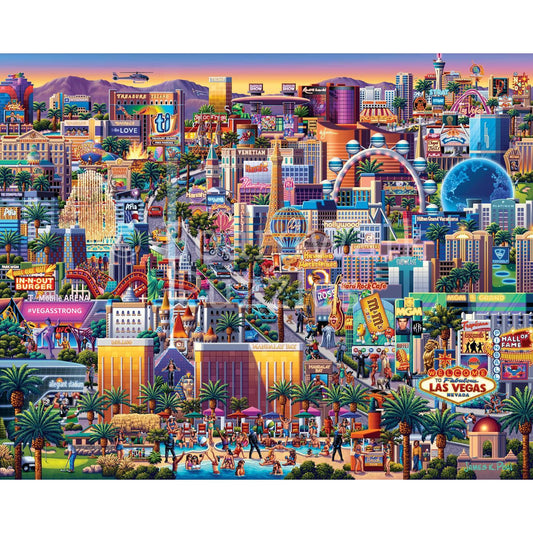 Las Vegas Strip 210 Piece Jigsaw Puzzle Boardwalk - BIG FRENCHIES