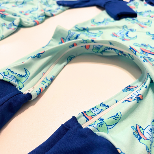 Later Gator Zip Romper