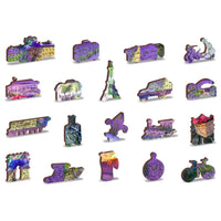 Lavender France 300 Piece Wood Jigsaw Puzzle Wooden City