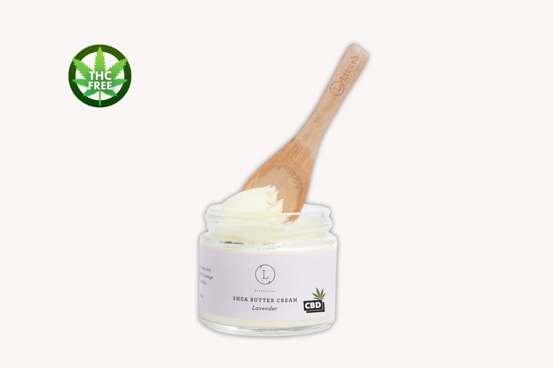 CBD Lavender Shea Butter with CBD, Body Cream (THC free) - BIG FRENCHIES