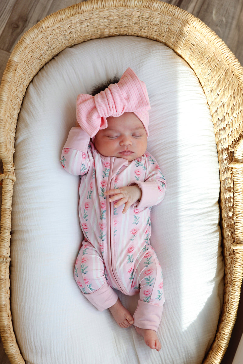 La Vie En Rose (Convertible Zip Footies) - BIG FRENCHIES