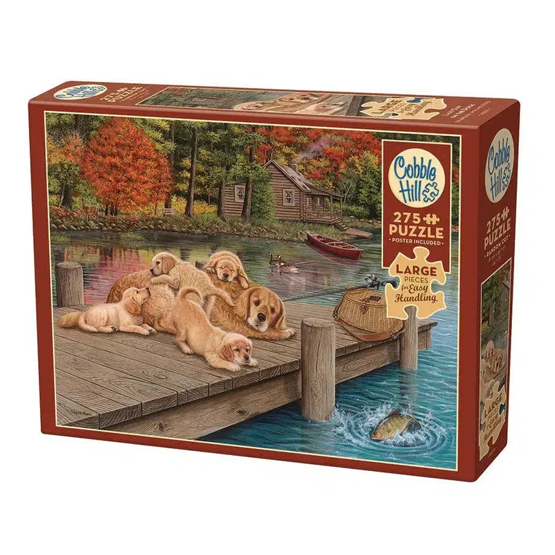 Lazy Day on the Dock 275 Large Piece Jigsaw Puzzle Cobble Hill - BIG FRENCHIES