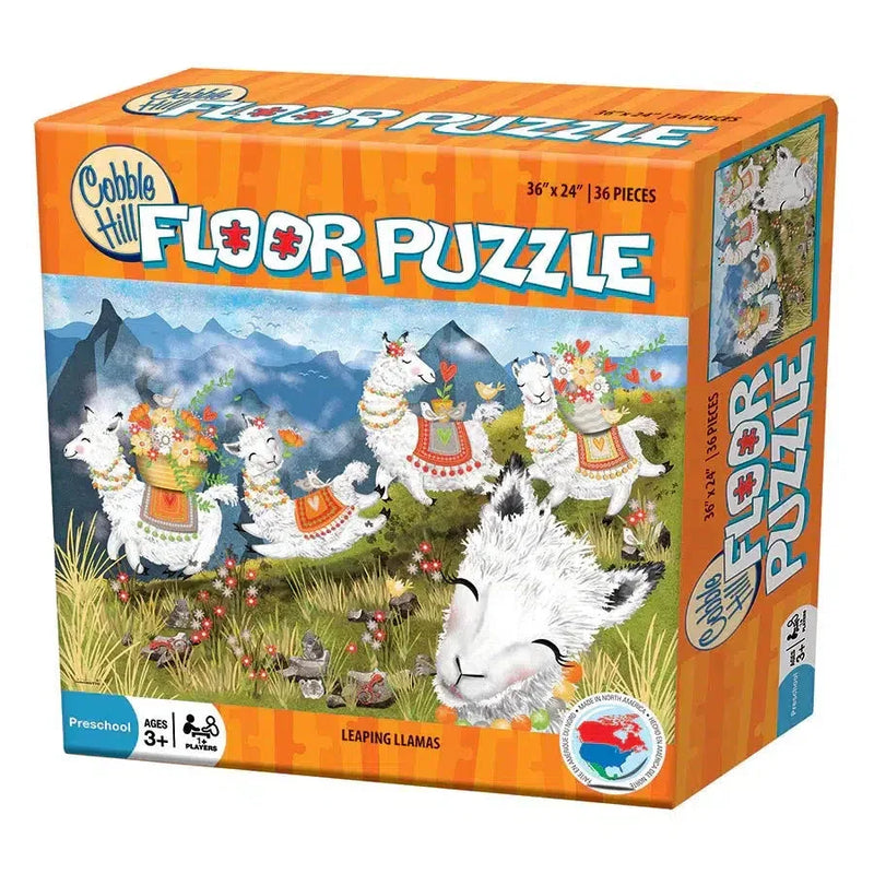 Leaping Llamas 36 Piece Floor Jigsaw Puzzle Cobble Hill - BIG FRENCHIES