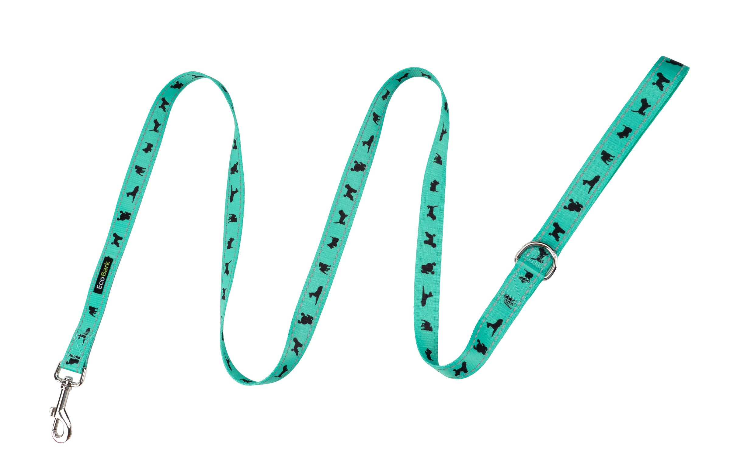 EcoBark Mint Turquoise Dog Leash - Comfort Grip Padded Leash - 4ft, 5ft, and 6ft Dog Leash for Small and Medium Dogs - BIG FRENCHIES