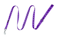 EcoBark Purple Dog Leash- Padded Comfort Grip Leash Dog Pattern - 4ft, 5ft, and 6ft for XS, Small, and Medium Dogs - BIG FRENCHIES