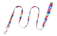 Tie Dye Dog Leash by EcoBark - Padded Comfort Grip Leash - 4ft, 5ft, and 6ft Leash for Small and Medium Dogs - BIG FRENCHIES