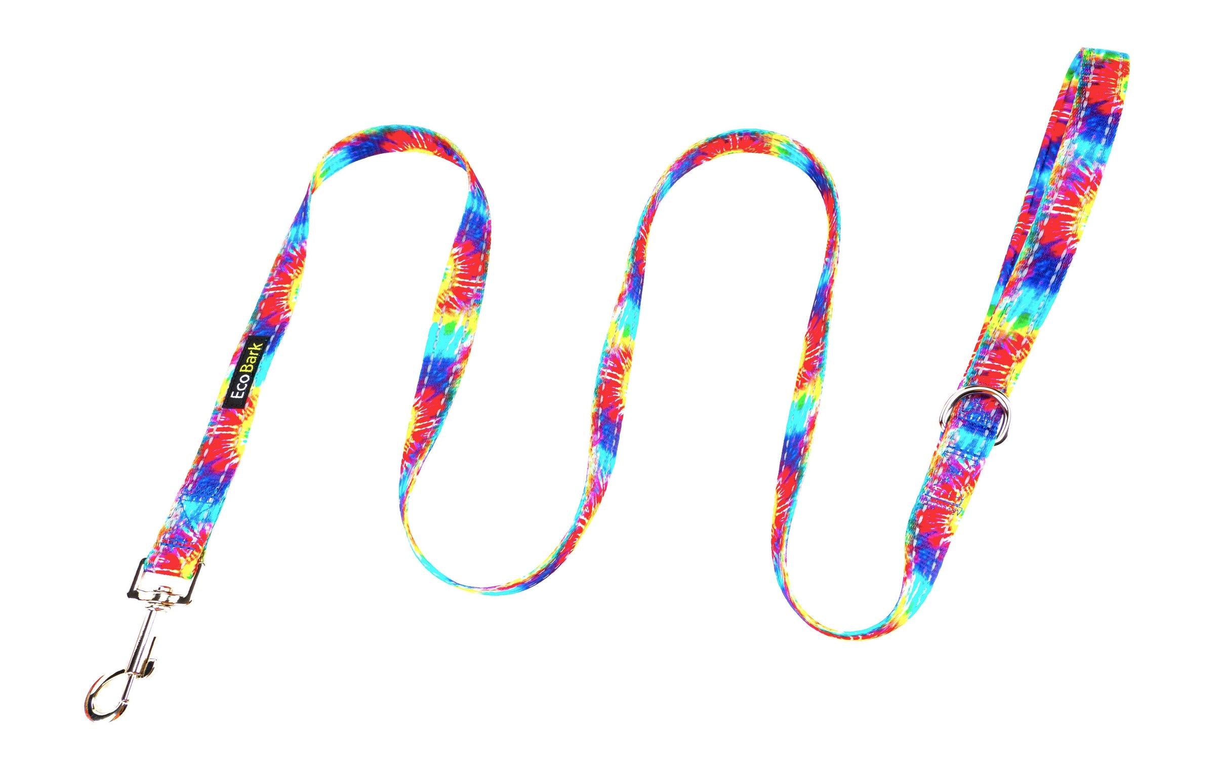 Tie Dye Dog Leash by EcoBark - Padded Comfort Grip Leash - 4ft, 5ft, and 6ft Leash for Small and Medium Dogs - BIG FRENCHIES