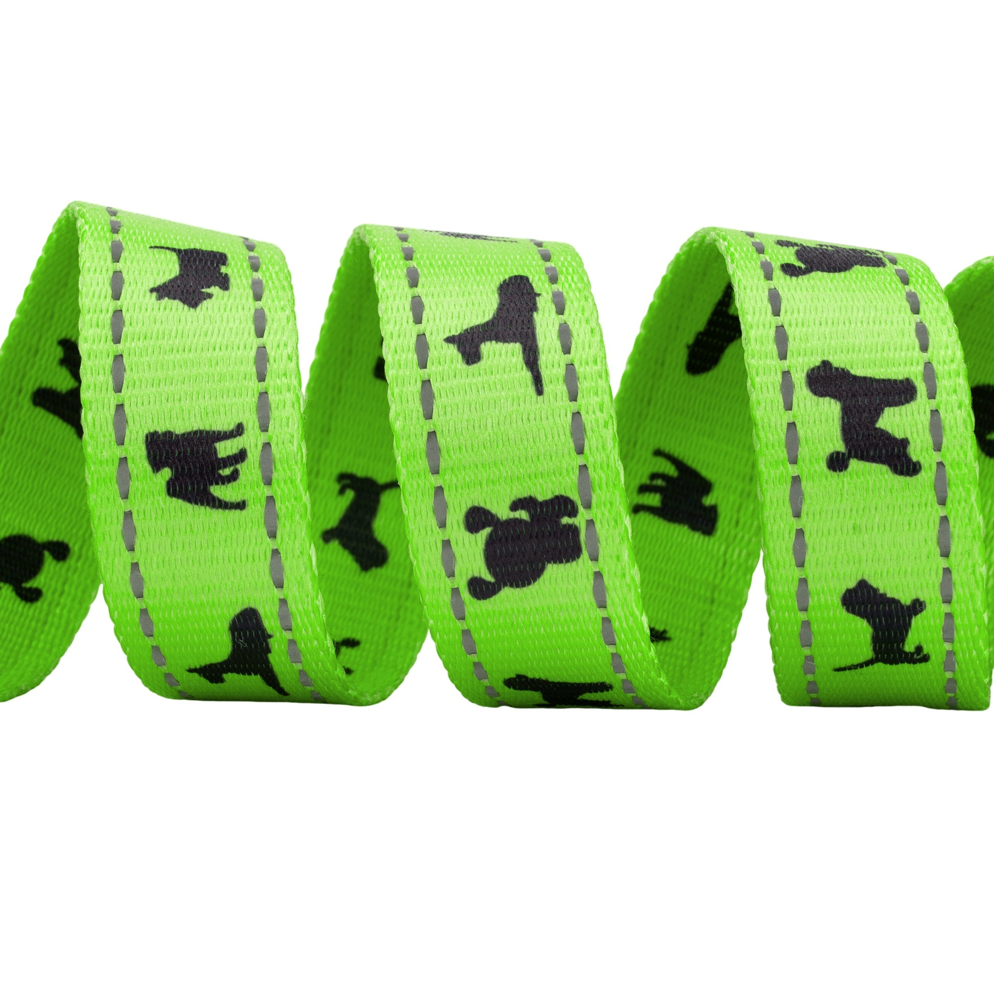 EcoBark Lime Green Dog Leash- Padded Comfort Grip Leash - 4ft, 5ft, and 6ft Dog Leash for Small and Medium Dogs - BIG FRENCHIES