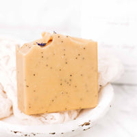 Lemon + Honey + Poppy Seed Handmade Tallow and Goat Milk Soap Bar - BIG FRENCHIES