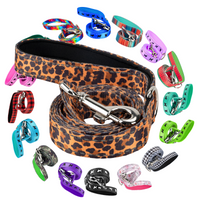 EcoBark Cheetah Dog Leash- Padded Comfort Grip Leash - 4ft, 5ft, and 6ft Leash for Small and Medium Dogs - BIG FRENCHIES