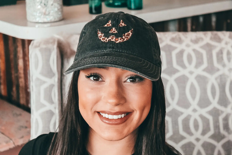 Leopard jack-o'-lantern Dad Hat - BIG FRENCHIES