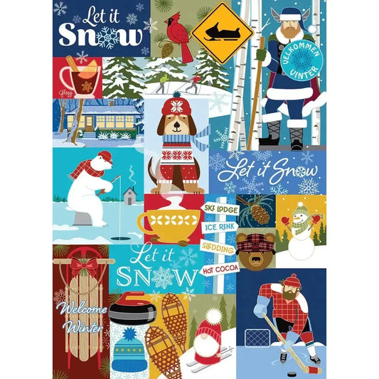 Let it Snow "Something's Amiss!" 1000 Piece Jigsaw Puzzle PuzzleTwist - BIG FRENCHIES