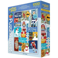 Let it Snow "Something's Amiss!" 1000 Piece Jigsaw Puzzle PuzzleTwist - BIG FRENCHIES