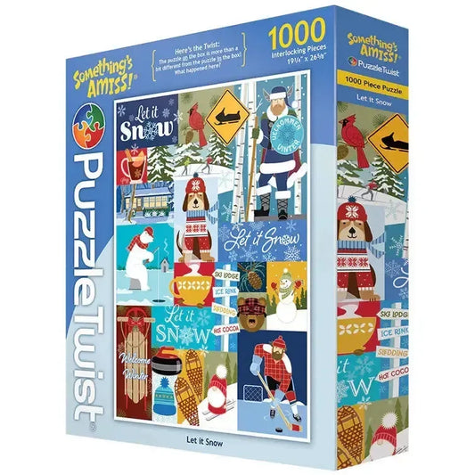 Let it Snow "Something's Amiss!" 1000 Piece Jigsaw Puzzle PuzzleTwist - BIG FRENCHIES