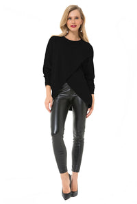 Let Loose Crossover Long Sleeve Maternity/Nursing Knit Top - BIG FRENCHIES