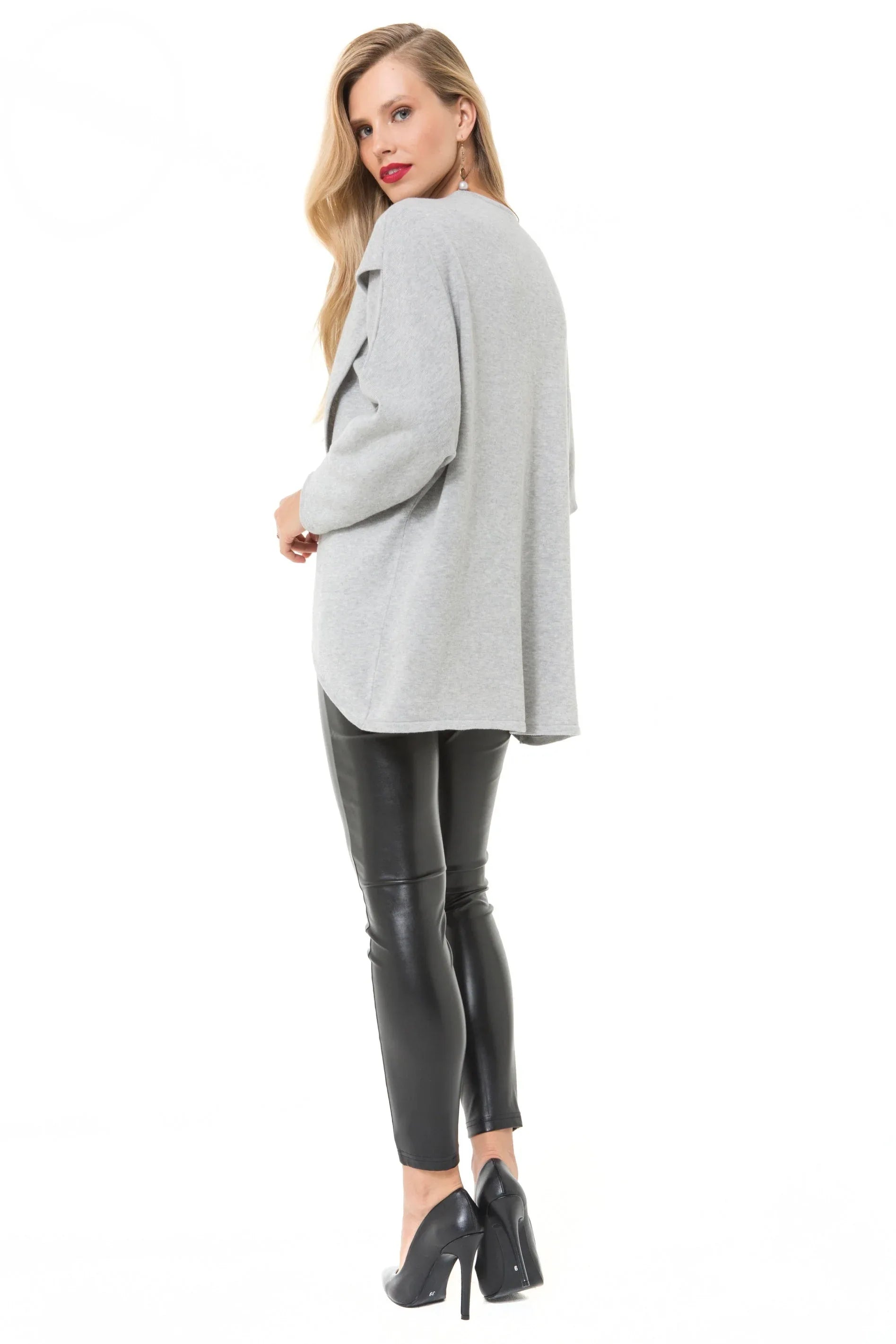 Let Loose Crossover Long Sleeve Maternity/Nursing Knit Top - BIG FRENCHIES