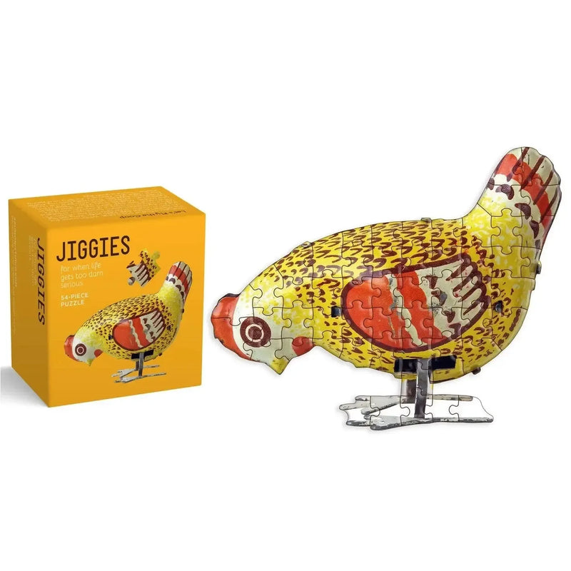 Let's Fly the Coop 54 Piece Mini Jigsaw Puzzle Gibbs Smith - BIG FRENCHIES