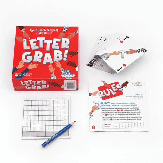 Letter Grab! - The Snatch & Spell Card Game - Outset - BIG FRENCHIES