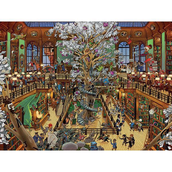 Library 1500 Piece Jigsaw Puzzle Heye - BIG FRENCHIES