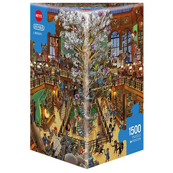 Library 1500 Piece Jigsaw Puzzle Heye - BIG FRENCHIES