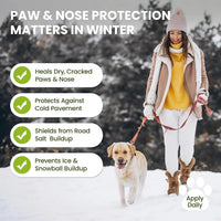 Lick-Safe Dog Paw & Nose Balm with Coconut Oil, All-Natural Moisturizer